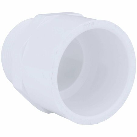 CHARLOTTE PIPE AND FOUNDRY 1-1/4 In. x 1-1/4 In. Schedule 40 Male PVC Adapter PVC 02109  1200HA
